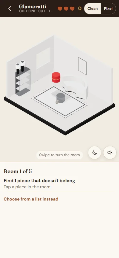 Odd One Out: a finished Glamoratti room