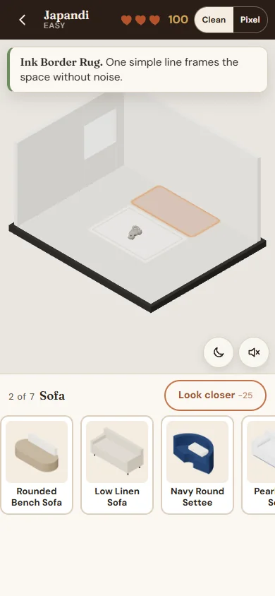 A right pick: the rug lands and its line explains why it fits
